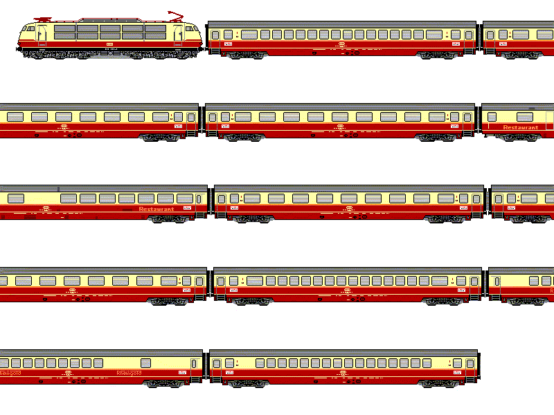 TEE Rheingold号 大型サボ Amsterdam - Basel Rheingold (train) - Wikipedia